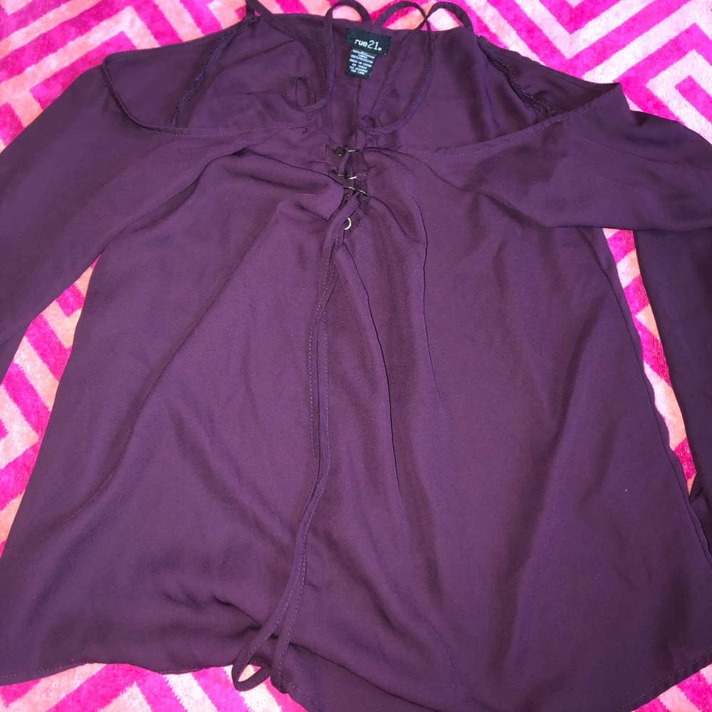 Purple Long sleeve Top